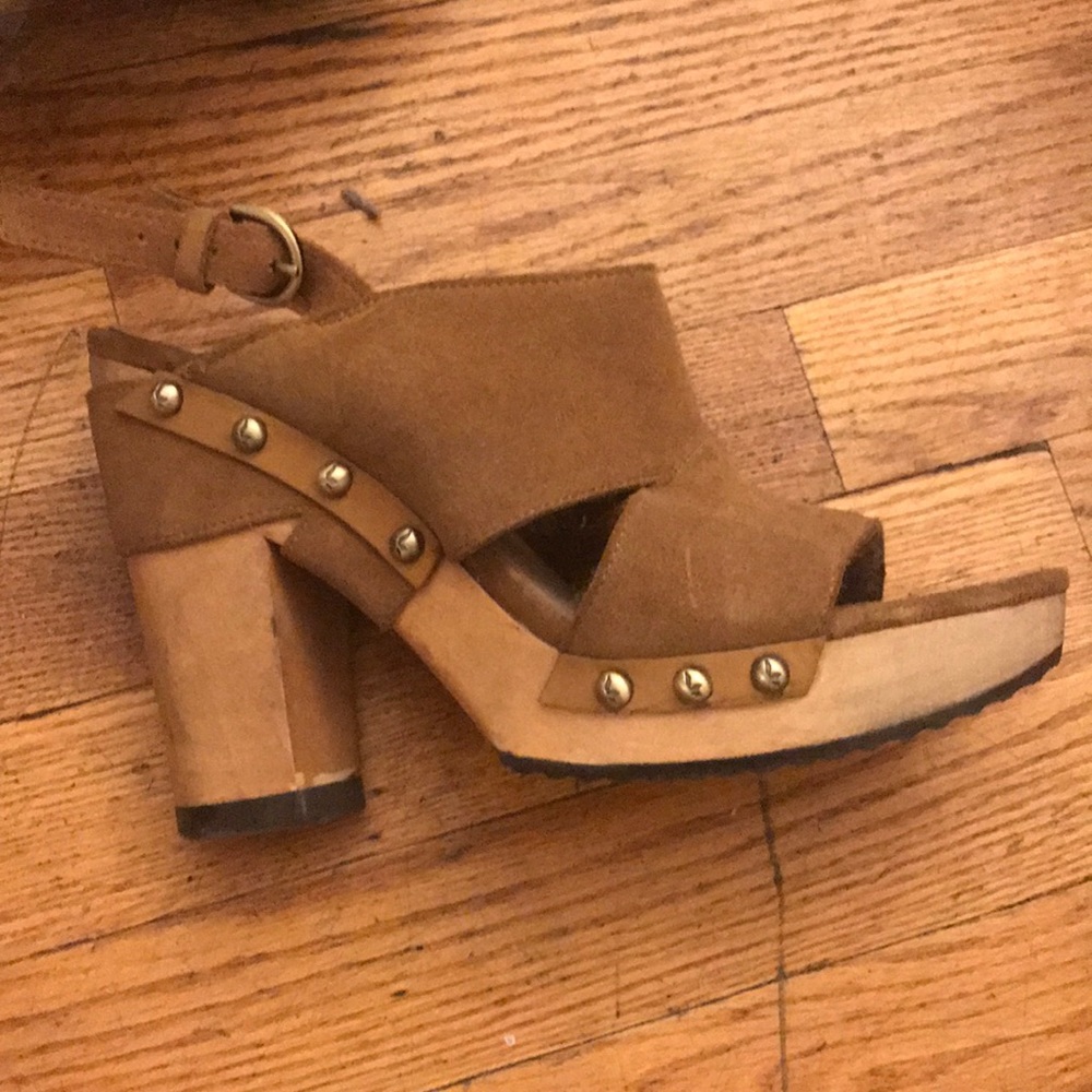 Kookaburra shearling suede sandals shoes